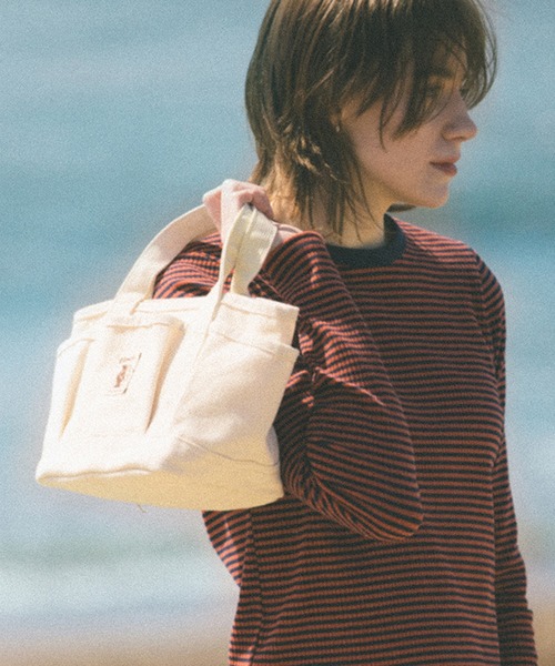 COBMASTER(コブマスター)の「【COBMASTER/コブマスター】CANVAS DESERT TOTE M(トートバッグ・メンズ・オフホワイト/チャコールグレー・FREE)」の1枚目の写真