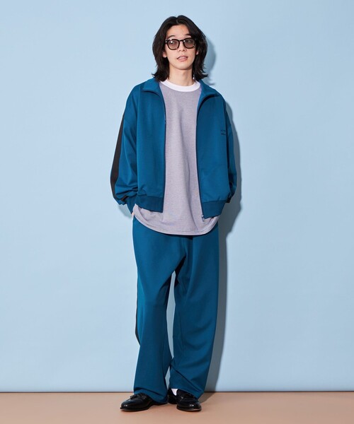 CITEN(シテン)の「<CITEN>トラック ジャケット(スウェット・メンズ・グレー/オレンジ/コバルトブルー・S/M/L)」の5枚目の写真