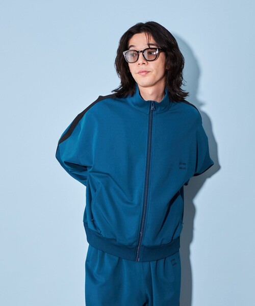 CITEN(シテン)の「<CITEN>トラック ジャケット(スウェット・メンズ・グレー/オレンジ/コバルトブルー・S/M/L)」の6枚目の写真