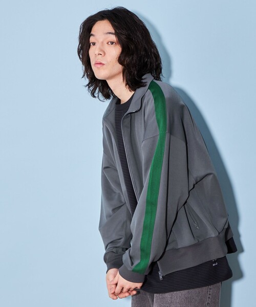 CITEN(シテン)の「<CITEN>トラック ジャケット(スウェット・メンズ・グレー/オレンジ/コバルトブルー・S/M/L)」の13枚目の写真