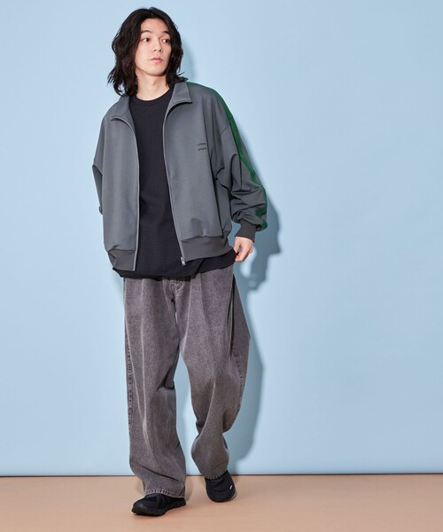 CITEN(シテン)の「<CITEN>トラック ジャケット(スウェット・メンズ・グレー/オレンジ/コバルトブルー・S/M/L)」の15枚目の写真