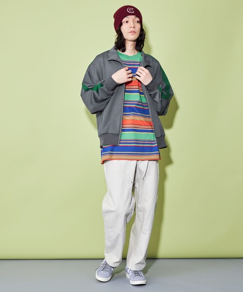 CITEN(シテン)の「<CITEN>トラック ジャケット(スウェット・メンズ・グレー/オレンジ/コバルトブルー・S/M/L)」の17枚目の写真