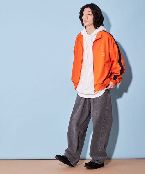 CITEN(シテン)の「<CITEN>トラック ジャケット(スウェット・メンズ・グレー/オレンジ/コバルトブルー・S/M/L)」の20枚目の写真