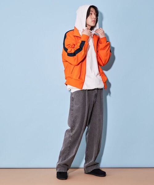CITEN(シテン)の「<CITEN>トラック ジャケット(スウェット・メンズ・グレー/オレンジ/コバルトブルー・S/M/L)」の21枚目の写真