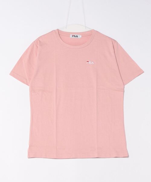 FILA(フィラ)の「【FILA】綿ワンポイント刺繍Tシャツ/レディース(Tシャツ/カットソー・レディース・ミント/ピンク/ホワイト/ブラック・L/M)」の4枚目の写真
