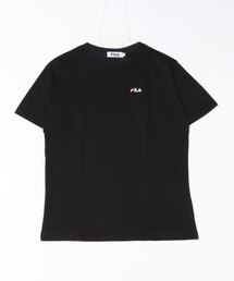 【FILA】綿ワンポイント刺繍Tシャツ/レディース
