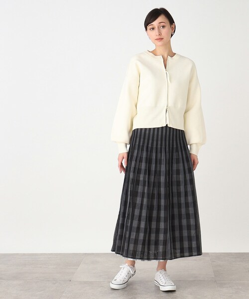 THE SHOP TK (ザ ショップ ティーケー )の「◆【ダブルジップ】スポンディッシュカーデ/洗濯機OK(カーディガン/ボレロ・レディース・アイボリー/ブラック/ピンク系・12/13)」の14枚目の写真