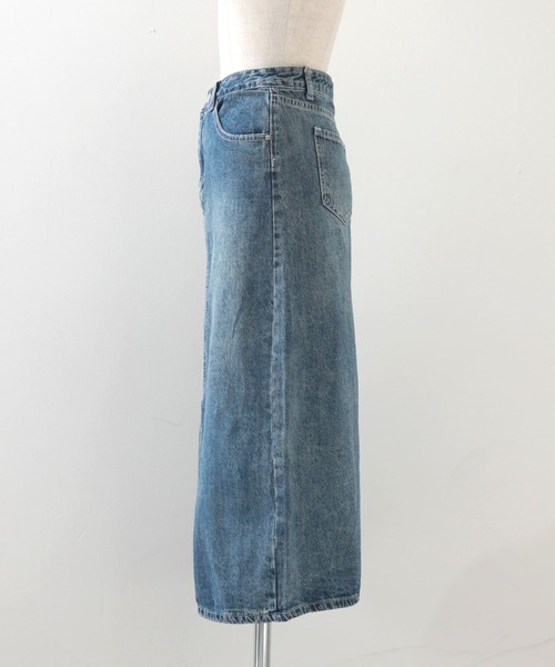 Cheek（チーク）の「デニムタイトスカート（デニムスカート・レディース・サックスブルー/ブルー・SMALL/MEDIUM）」の14枚目の写真