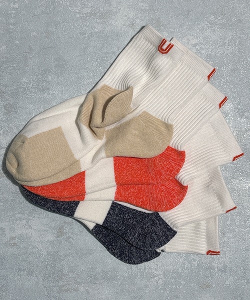 UNIVERSAL OVERALL（ユニバーサルオーバーオール）の「UNIVERSAL OVERALL　ユニバーサルオーバール　メンズ 3Pクルーソックス（ソックス/靴下・メンズ・レインボー/その他7/その他6/その他15/その他14/その他11/その他5/その他2/その他1/その他10/その他12/その他9/その他16・25-27/25-27CM/25～27cm/25cm～27cm）」の7枚目の写真