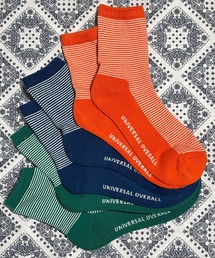 UNIVERSAL OVERALL（ユニバーサルオーバーオール）の「UNIVERSAL OVERALL　ユニバーサルオーバール　メンズ 3Pクルーソックス（ソックス/靴下）」