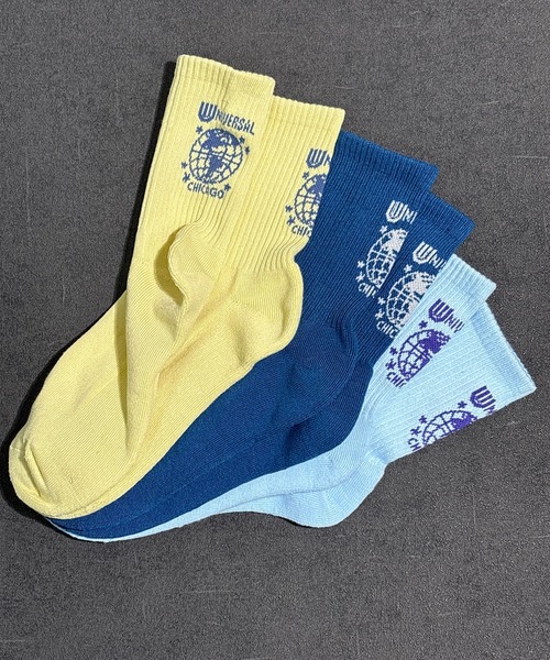 UNIVERSAL OVERALL（ユニバーサルオーバーオール）の「UNIVERSAL OVERALL　ユニバーサルオーバール　メンズ 3Pクルーソックス（ソックス/靴下・メンズ・レインボー/その他7/その他6/その他15/その他14/その他11/その他5/その他2/その他1/その他10/その他12/その他9/その他16・25-27/25-27CM/25～27cm/25cm～27cm）」の10枚目の写真