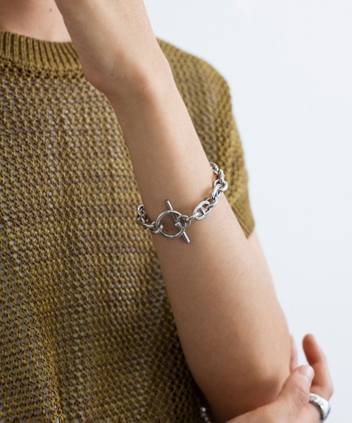 JUNRED（ジュンレッド）の「ital. from JUNRed / anchor chain bracelet（ブレスレット・メンズ・シルバー・FREE）」の2枚目の写真