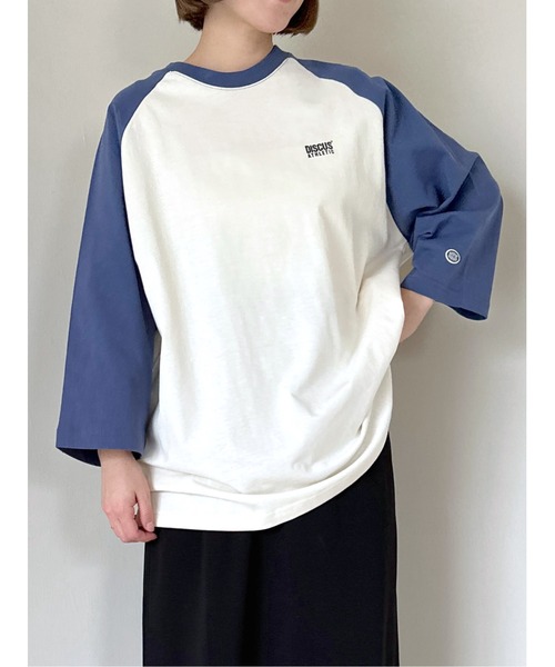 LEPSIM（レプシィム）の「【DISCUS／ディスカス】ラグランカット　106995（Tシャツ/カットソー・レディース・ブラック/ブルー/レッド・FREE）」の2枚目の写真
