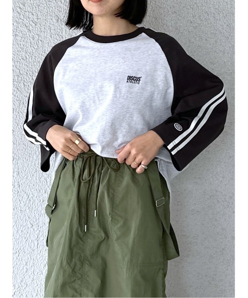 LEPSIM（レプシィム）の「【DISCUS／ディスカス】ラグランカット　106995（Tシャツ/カットソー・レディース・ブラック/ブルー/レッド・FREE）」の5枚目の写真