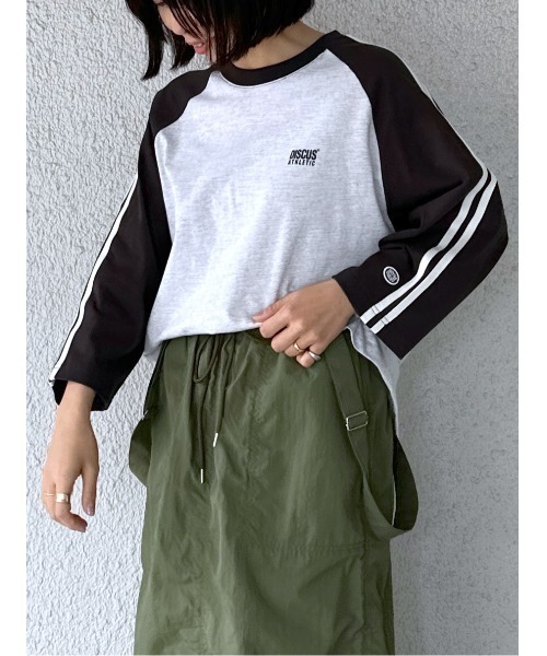LEPSIM（レプシィム）の「【DISCUS／ディスカス】ラグランカット　106995（Tシャツ/カットソー・レディース・ブラック/ブルー/レッド・FREE）」の4枚目の写真