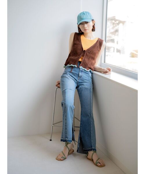 Ungrid(アングリッド)の「ウッドフープピアス(ピアス(両耳用)・レディース・ダークブラウン/ブラウン・FREE)」の7枚目の写真