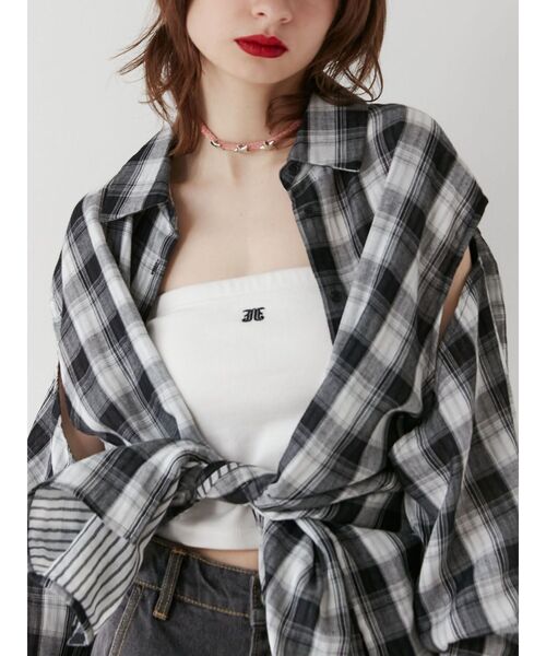 jouetie（ジュエティ）の「マルチWAYチューブトップ（キャミソール・レディース・ブラック/ブラウン/オフホワイト/その他1・MEDIUM）」の14枚目の写真