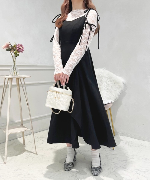 apres jour ショートボレロブラウス ダブルリボンキャミワンピース apres jour ダブルリボンキャミワンピース ショートボレロ