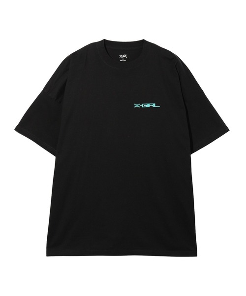 X-girl（エックスガール）の「FAINT PRINTED S/S TEE DRESS（ワンピース・レディース・ブラック/ホワイト/ベージュ・S/M）」の6枚目の写真