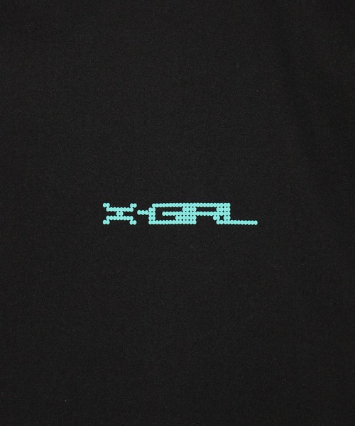 X-girl（エックスガール）の「FAINT PRINTED S/S TEE DRESS（ワンピース・レディース・ブラック/ホワイト/ベージュ・S/M）」の8枚目の写真