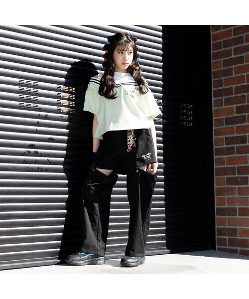 algy（アルジー）の「【ACTIVE】吸水速乾ラインリブトップス（Tシャツ/カットソー・キッズ・ブラック/アイボリー/ライム・SMALL/X-SMALL/XXX-SMALL/XX-SMALL/MEDIUM）」の15枚目の写真