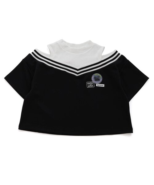 algy（アルジー）の「【ACTIVE】吸水速乾ラインリブトップス（Tシャツ/カットソー・キッズ・ブラック/アイボリー/ライム・SMALL/X-SMALL/XXX-SMALL/XX-SMALL/MEDIUM）」の17枚目の写真