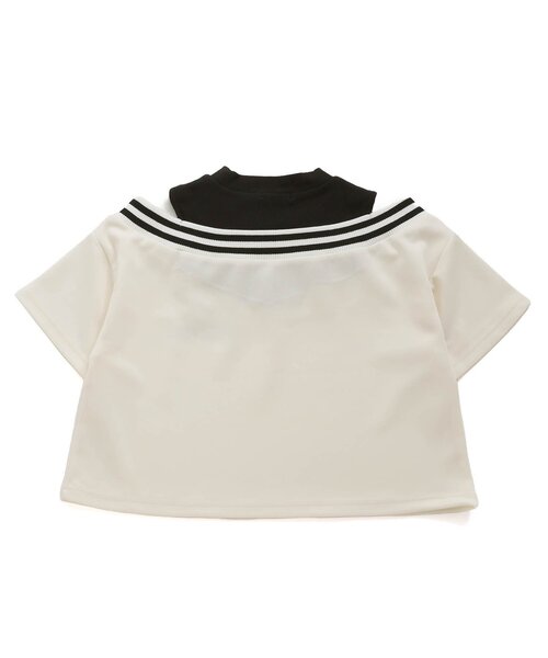 algy（アルジー）の「【ACTIVE】吸水速乾ラインリブトップス（Tシャツ/カットソー・キッズ・ブラック/アイボリー/ライム・SMALL/X-SMALL/XXX-SMALL/XX-SMALL/MEDIUM）」の8枚目の写真