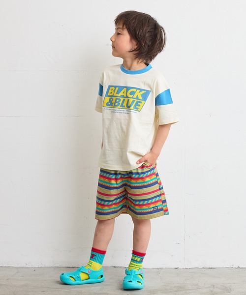 BIG FIELD（ビッグフィールド）の「総柄メッシュショートパンツ（80～150cm）（その他パンツ・キッズ・チャコール/オレンジ/マルチ/ライトブルー・150/140/130/120/110/100/95/90/80）」の18枚目の写真