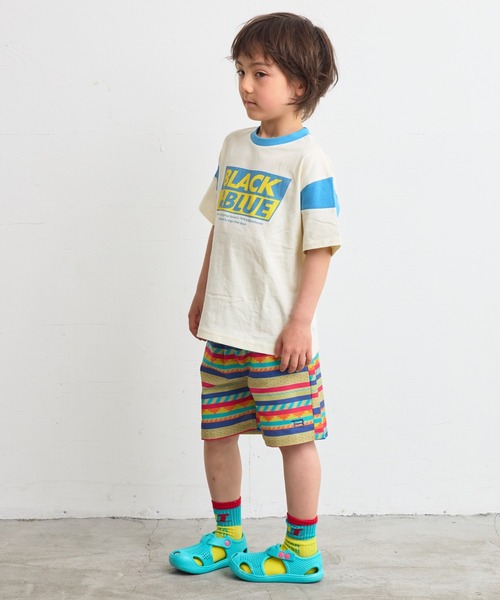 BIG FIELD（ビッグフィールド）の「総柄メッシュショートパンツ（80～150cm）（その他パンツ・キッズ・チャコール/オレンジ/マルチ/ライトブルー・150/140/130/120/110/100/95/90/80）」の17枚目の写真