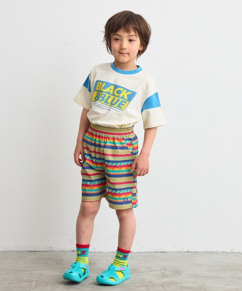 BIG FIELD（ビッグフィールド）の「総柄メッシュショートパンツ（80～150cm）（その他パンツ・キッズ・チャコール/オレンジ/マルチ/ライトブルー・150/140/130/120/110/100/95/90/80）」の10枚目の写真