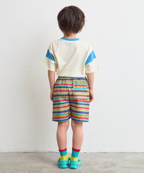 BIG FIELD（ビッグフィールド）の「総柄メッシュショートパンツ（80～150cm）（その他パンツ・キッズ・チャコール/オレンジ/マルチ/ライトブルー・150/140/130/120/110/100/95/90/80）」の11枚目の写真