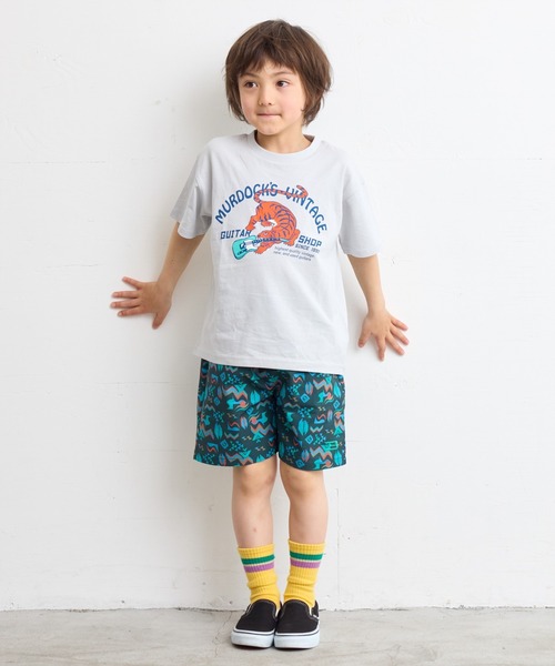 BIG FIELD（ビッグフィールド）の「総柄メッシュショートパンツ（80～150cm）（その他パンツ・キッズ・チャコール/オレンジ/マルチ/ライトブルー・150/140/130/120/110/100/95/90/80）」の12枚目の写真