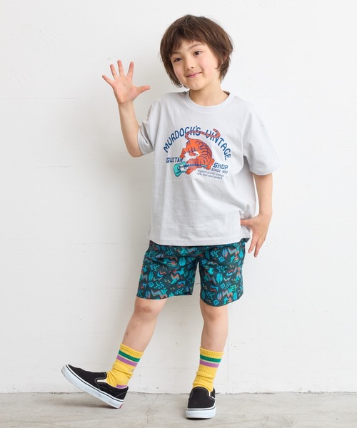 BIG FIELD（ビッグフィールド）の「総柄メッシュショートパンツ（80～150cm）（その他パンツ・キッズ・チャコール/オレンジ/マルチ/ライトブルー・150/140/130/120/110/100/95/90/80）」の13枚目の写真