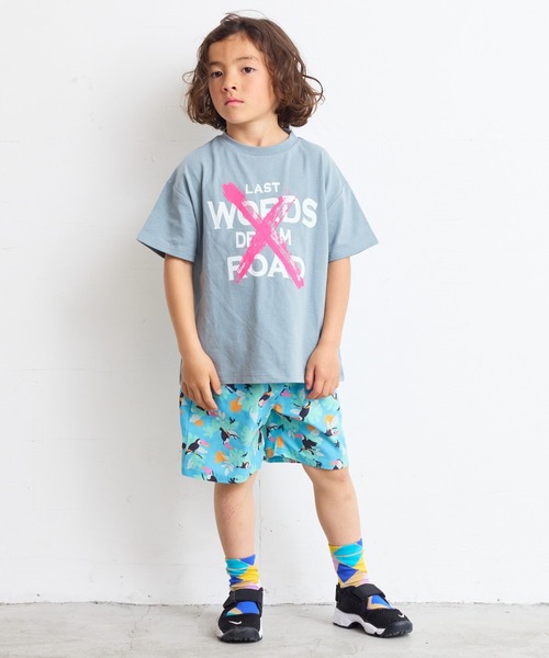 BIG FIELD（ビッグフィールド）の「総柄メッシュショートパンツ（80～150cm）（その他パンツ・キッズ・チャコール/オレンジ/マルチ/ライトブルー・150/140/130/120/110/100/95/90/80）」の14枚目の写真