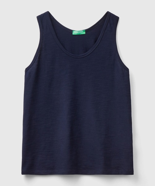 BENETTON (UNITED COLORS OF BENETTON)(ベネトンユナイテッドカラーズオブベネトン)の「ベーシックタンクトップ(タンクトップ・レディース・ネイビー/ブラック/ホワイト/ピンクベージュ・SMALL/X-SMALL/MEDIUM/XX-SMALL)」の11枚目の写真