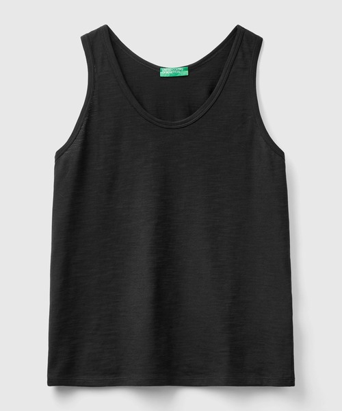 BENETTON (UNITED COLORS OF BENETTON)(ベネトンユナイテッドカラーズオブベネトン)の「ベーシックタンクトップ(タンクトップ・レディース・ネイビー/ブラック/ホワイト/ピンクベージュ・SMALL/X-SMALL/MEDIUM/XX-SMALL)」の7枚目の写真