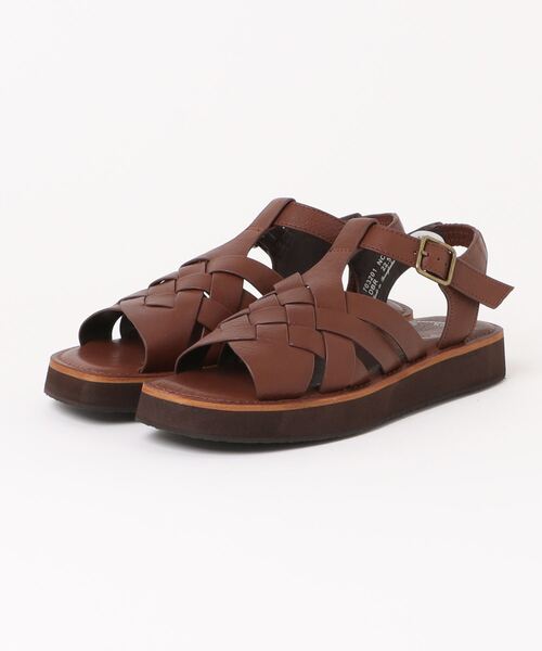 Piedi Nudi(ピエディヌーディ)の「hocco/ホッコ 編み込みベルト レザーフラットサンダル(サンダル・レディース・アイボリー/ダークブラウン/ブラック・22.5cm/24.0cm/23.5cm/23.0cm/24.5cm)」の6枚目の写真