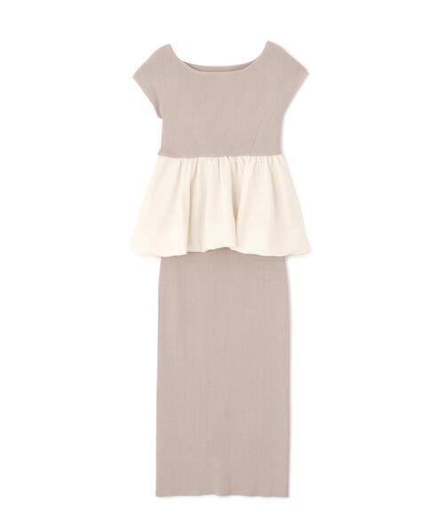 PROPORTION BODY DRESSING(プロポーションボディドレッシング)の「バルーンペプラムニットSET UP / 1214140424(ワンピース・レディース・ブラック/ベージュ/ネイビー・SMALL/MEDIUM)」の13枚目の写真