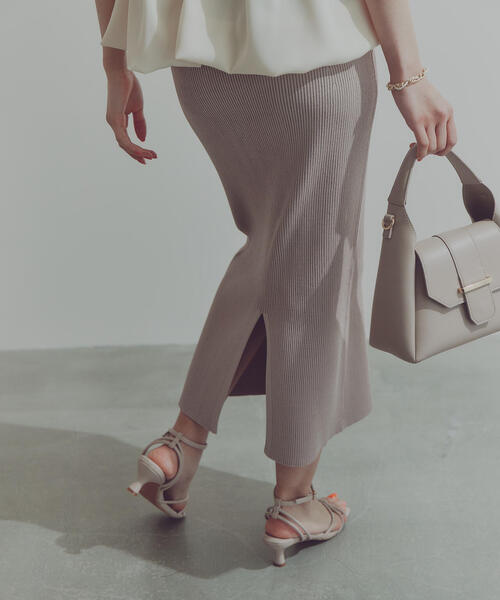 PROPORTION BODY DRESSING(プロポーションボディドレッシング)の「バルーンペプラムニットSET UP / 1214140424(ワンピース・レディース・ブラック/ベージュ/ネイビー・SMALL/MEDIUM)」の18枚目の写真