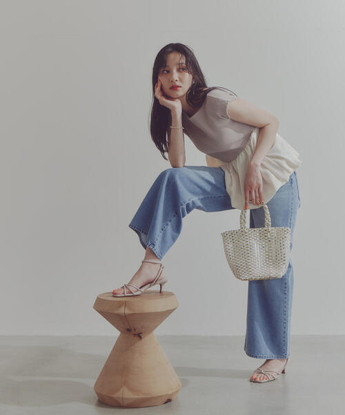 PROPORTION BODY DRESSING(プロポーションボディドレッシング)の「バルーンペプラムニットSET UP / 1214140424(ワンピース・レディース・ブラック/ベージュ/ネイビー・SMALL/MEDIUM)」の19枚目の写真