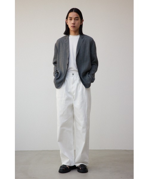 AZUL by moussy（アズールバイマウジー）の「AZUL DENIM ハイウエストワイドパンツ（デニムパンツ・メンズ・ホワイト/ブルー・FREE）」の10枚目の写真