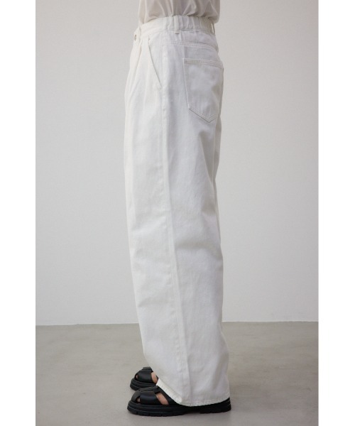 AZUL by moussy（アズールバイマウジー）の「AZUL DENIM ハイウエストワイドパンツ（デニムパンツ・メンズ・ホワイト/ブルー・FREE）」の8枚目の写真