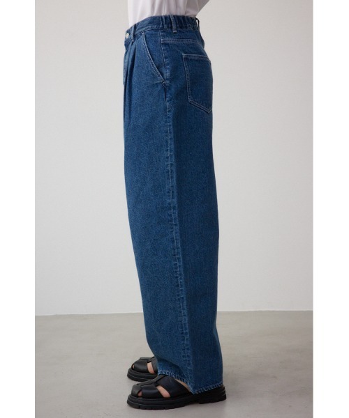 AZUL by moussy（アズールバイマウジー）の「AZUL DENIM ハイウエストワイドパンツ（デニムパンツ・メンズ・ホワイト/ブルー・FREE）」の17枚目の写真
