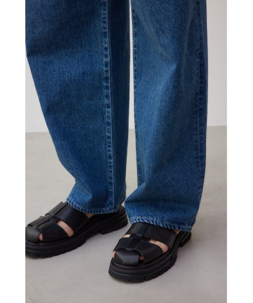 AZUL by moussy（アズールバイマウジー）の「AZUL DENIM ハイウエストワイドパンツ（デニムパンツ・メンズ・ホワイト/ブルー・FREE）」の12枚目の写真