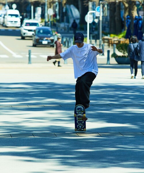 FREAK'S STORE(フリークスストア)の「限定展開 LANDER SANDWICHES×FREAK'S STORE/ランダー 別注 ビッグシルエット バックプリント クルーネックTシャツ(Tシャツ/カットソー・メンズ・チャコールグレー/グリーン/ホワイト/グレー・SMALL/MEDIUM/LARGE/X-LARGE)」の9枚目の写真