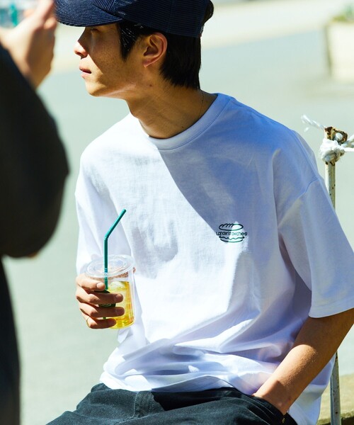 FREAK'S STORE(フリークスストア)の「限定展開 LANDER SANDWICHES×FREAK'S STORE/ランダー 別注 ビッグシルエット バックプリント クルーネックTシャツ(Tシャツ/カットソー・メンズ・チャコールグレー/グリーン/ホワイト/グレー・SMALL/MEDIUM/LARGE/X-LARGE)」の13枚目の写真