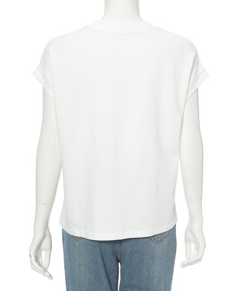 Edit Sheen(エディットシーン)の「ヘビーウェイト袖リブTシャツ(Tシャツ/カットソー・レディース・ホワイト/ブラック/チャコールグレー・M)」の14枚目の写真