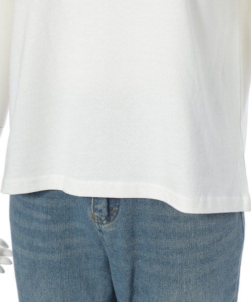 Edit Sheen(エディットシーン)の「ヘビーウェイト袖リブTシャツ(Tシャツ/カットソー・レディース・ホワイト/ブラック/チャコールグレー・M)」の12枚目の写真