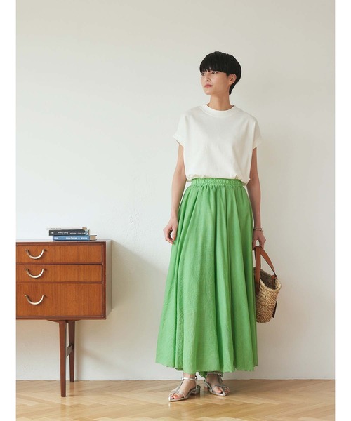 Edit Sheen(エディットシーン)の「ヘビーウェイト袖リブTシャツ(Tシャツ/カットソー・レディース・ホワイト/ブラック/チャコールグレー・M)」の9枚目の写真