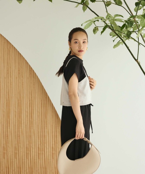 Edit Sheen(エディットシーン)の「ヘビーウェイト袖リブTシャツ(Tシャツ/カットソー・レディース・ホワイト/ブラック/チャコールグレー・M)」の22枚目の写真